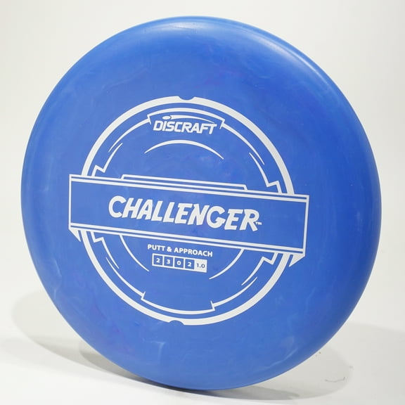 Discraft Putter Line Challenger Disc Golf Putter & Approach Disc, Pick Color/Weight [Stamp & Exact Color May Vary] Blue 173-174 grams