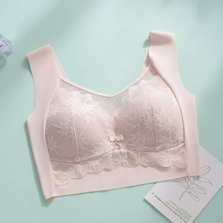 

eczipvz Women S Lingerie Women Breathable Tube Top Bra Underwear without Steel Ring And Shoulder Strap Beige XL