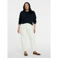 thumbnail image 2 of Time and Tru Women's High Rise Barrel Jeans, 28" Inseam, Sizes 0-20, 2 of 6