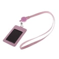 thumbnail image 2 of Porta Acreditación Portatarjetas Vertical de Cuero PU de Caras con Correa para Cordón en El Cuello - Rosado SM SunniMix Porta credencial con cordón, 2 of 8