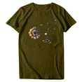 thumbnail image 4 of Best Sales! T Shirts for Women Shirts for Women Cute T Shirts for Teen Girls Teen Girl Tops Cute T Shirts for Teen Girls Graphic T Shirts Anime Gifts for Teen Girlswomen Graphic Tshirt Ye-Army Green, 4 of 5