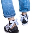 thumbnail image 2 of Lroveb Crew Socks for Women Ruffle Fishnet Ankle High Socks Mesh Lace Fish Net Short Socks, 2 of 2