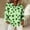 A1527 Green, variant on St. Patrick's Day Shirt for Women Clover Striped Pattern Button Down Long Sleeve Collared Neck Loose Fit Festival Apparel Holiday Party Top