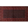 thumbnail image 1 of Ahgly Company Machine Washable Indoor Rectangle Traditional Burgundy Brown Area Rugs, 2' x 3', 1 of 7