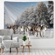 thumbnail image 1 of Tapiz colgante de pared de Arte de Navidad personalizable, árbol de Navidad y gato, Animal de Navidad, fiesta de año nuevo, manta de Yoga de alce, 1 of 4