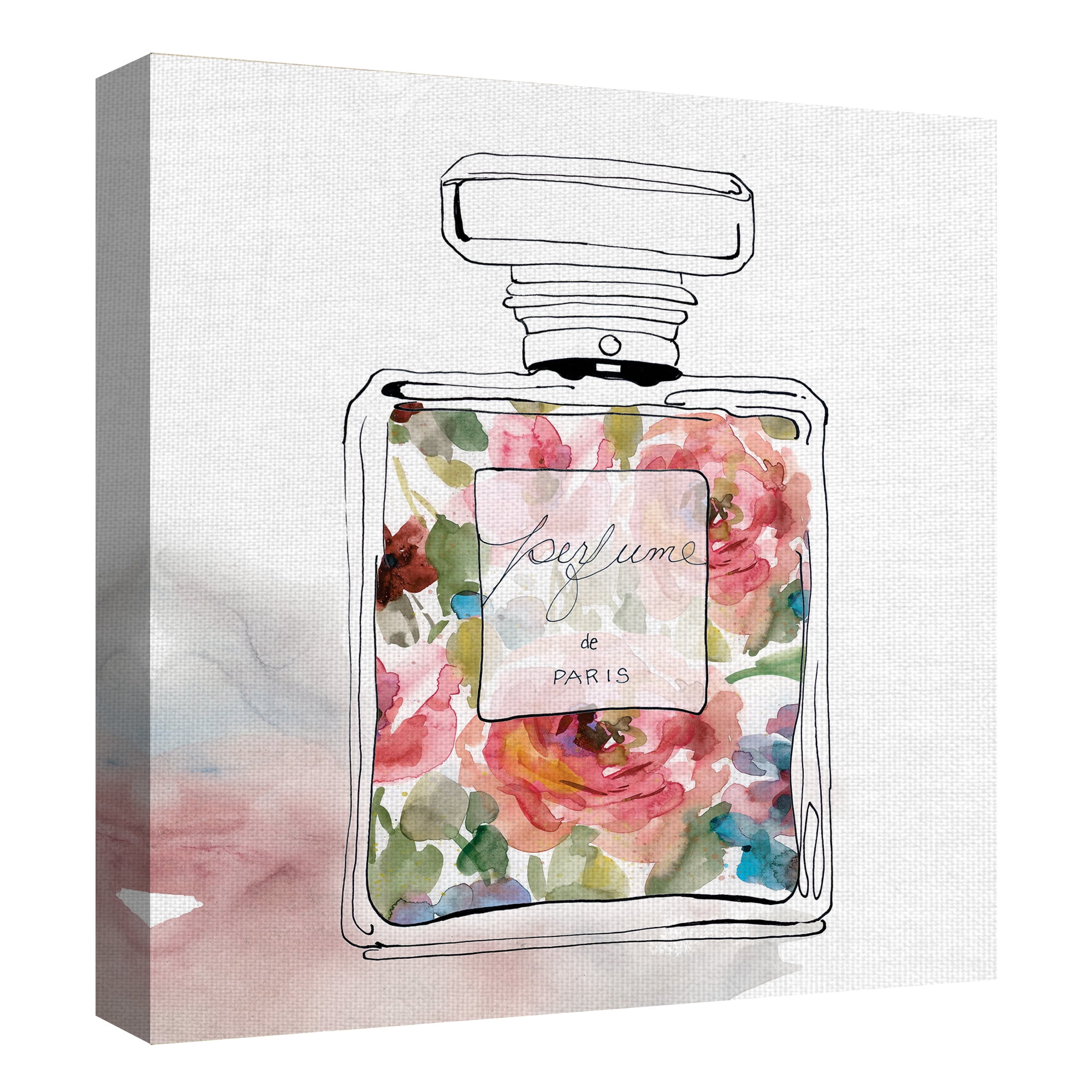 Masterpiece Art Gallery Chic Flower Perfume II by Carol Robinson Canvas Art Print 30" x 30"