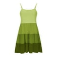 thumbnail image 7 of Ashirexll Teen Summer Dresses, Girls Summer Dress, Summer Girl's Sleeveless Boho Style Casual Color Matching Tiered Slip Dresses for 4-14Y, 7 of 7