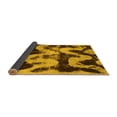 thumbnail image 2 of Ahgly Company Indoor Round Oriental Yellow Modern Area Rugs, 8' Round, 2 of 4