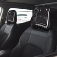 thumbnail image 4 of 2 PCS Car Headrest Cover, Star Gazing Cat Illustration Soft Car Seat Head Rest Cover Protector Interior Car Accessories Seat Covers for Cars Truck Auto Only Covers, 4 of 8