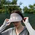 thumbnail image 3 of Sun Visors for Women Wide Brim Summer UV Protection Foldable Sun Hat UPF 50+ Beach Cap, 3 of 9