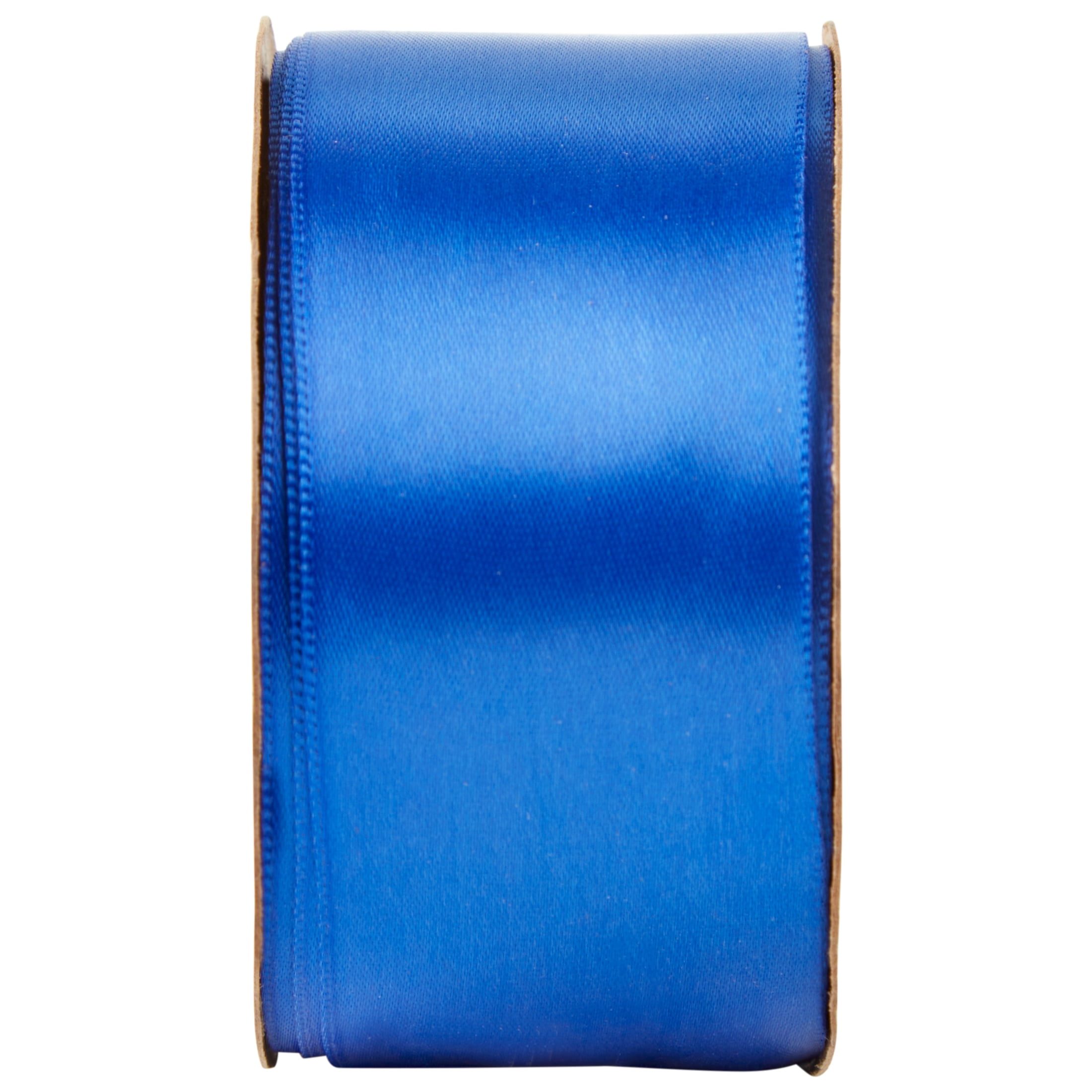 (2 pack) Offray Ribbon, Royal Blue 1 1/2 inch Single Face Satin Polyester Ribbon, 12 feet