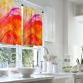 thumbnail image 2 of LALILO Kitchen Curtains and Valances Set of 3 36" Abstraction Window Treatment Tiers for Window Decor, 2 of 5