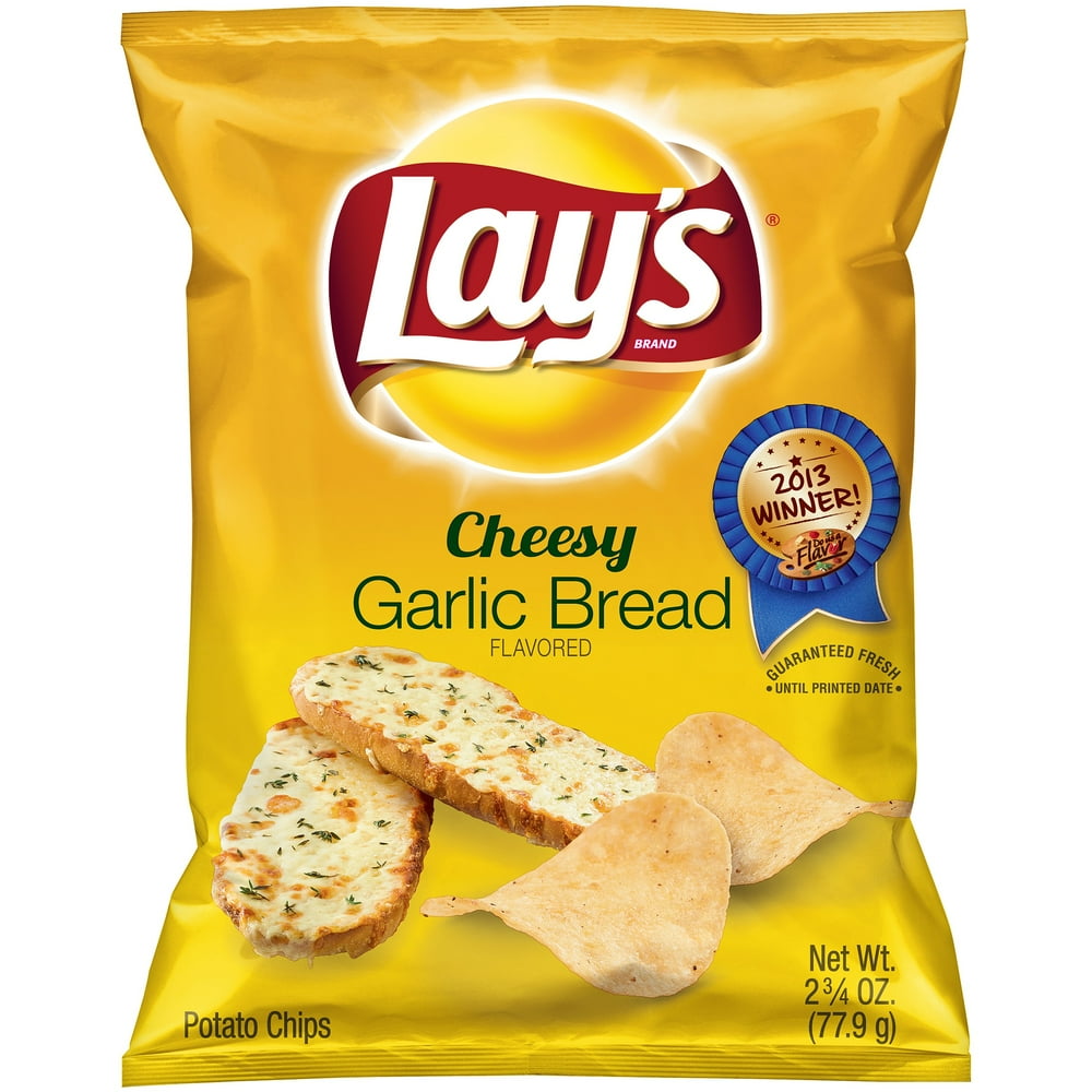 Lay's Cheesy Garlic Bread Potato Chips 2.75 oz. Bag