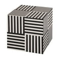 thumbnail image 4 of TOV Furniture Cube 15"H Transitional MDF Wood Side Table in Black/White, 4 of 6