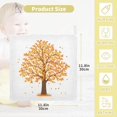 thumbnail image 2 of SKYSONIC 3 PCS Orange Autumn Tree Baby Muslin Washcloths, Face Towel Burp Cloths Ultra Soft Absorbent Cotton Bath Wipes Towels for Newborn Boys Girls, 2 of 7