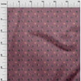 thumbnail image 2 of oneOone Georgette Viscose Dark Magenta Fabric Hearts Craft Projects Decor Fabric Printed By The Yard 42 Inch Wide, 2 of 4
