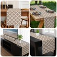 thumbnail image 6 of Modern Beige Geometric Table Runner 72 Inches Long, Abstract Art Morocco Aesthetic Kitchen Coffee Dining Table Decoration for Home Party Birthday Wedding Home Decor 16x72 Inches, 6 of 8