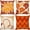 Dahlia Orange, variant on Pillow Covers 4pcs Throw Pillow Cover 18x18 Inches Decorative Pillows Floral Couch Pillow Covers for Living Room Couch Bed Sofa