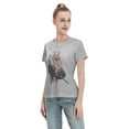 thumbnail image 4 of T-Shirt Basique à Manches Courtes pour Femmes Demon Slayer Blade Inosuke, 4 of 6