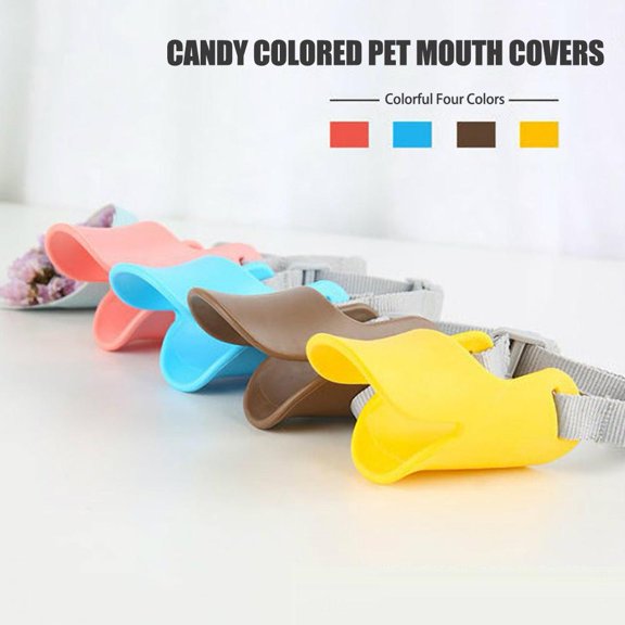 FurNest Anti-Bark Duck Muzzle For Small Dogs Adjustable Pet Safety Mouth Muzzles L