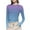 Purple, variant on Luxalzxs Women's Fashion Casual Long Sleeve Gradient Color Round Neck T-Shirt Basic Y2K Tight Slim Fit Workout Yoga Shirt