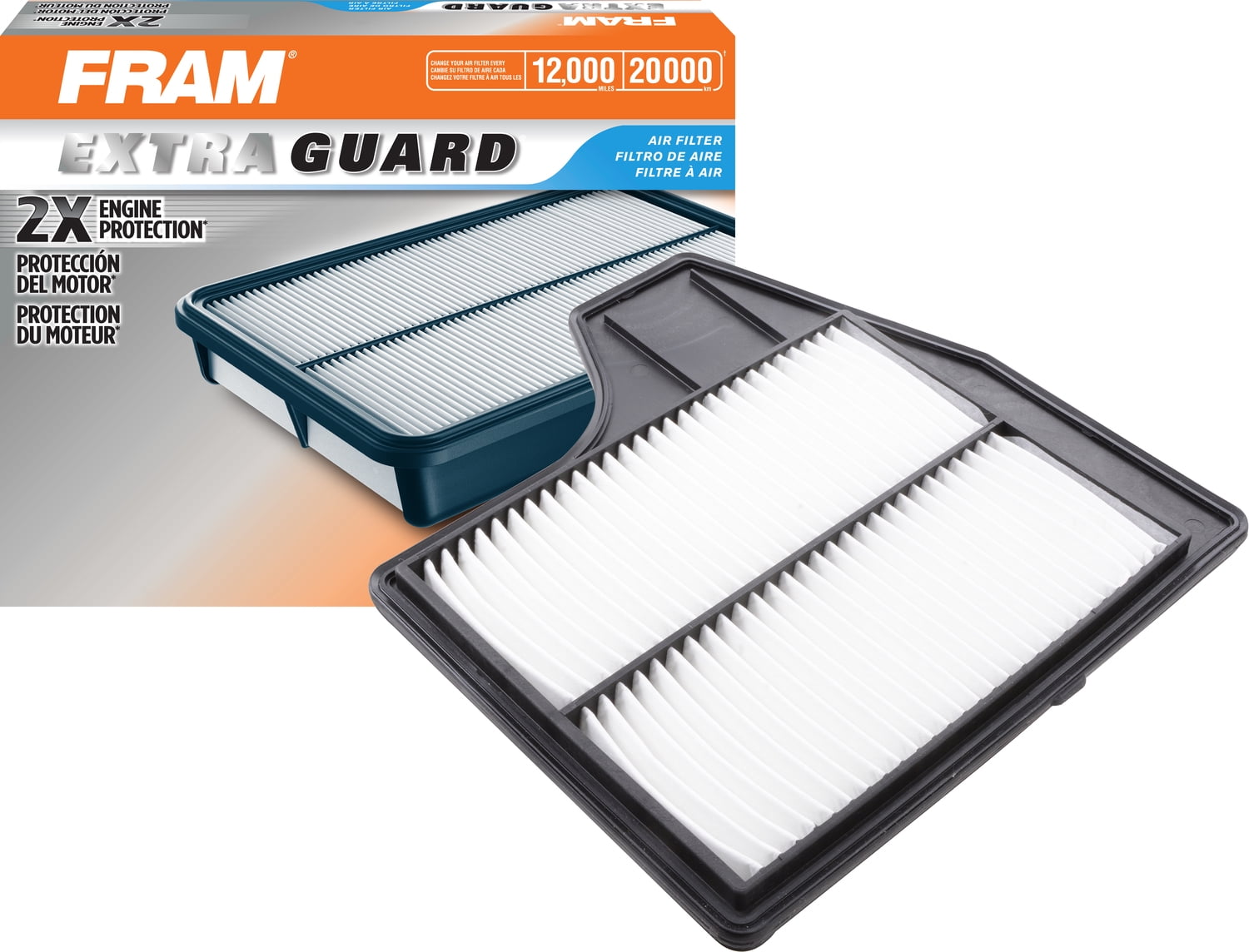 FRAM Extra Guard Air Filter, CA11450 for Select Nissan Vehicles Fits select: 2013-2018 NISSAN ALTIMA