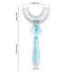 thumbnail image 4 of Cepillo de dientes de silicona en forma de U, boca completa, doble cara, dientes completos para niños, mordedores de 360 ​​grados con suministros de limpieza de dientes, grande, azul Advancent HA009125-01, 4 of 6