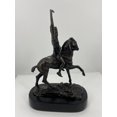 thumbnail image 5 of "The Scalp" a Hand Made American Bronze Sculpture By Frederic Remington Mini Size 12"H x 9"L x 5"W, 5 of 6