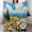 Flannel Blanket Countryside Clear Sky Amidst a Sea of Flowers blanket 30"x40" 1, variant on GXFC Stormy Sea Lighthouse and Sailboat Blanket, comfortable and soft, warm casual blanket, winter sofa dormitory home decoration60x80 inches.
