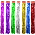 thumbnail image 3 of 10x Multi Choose Shiny Tinsel Tassel Window Cortinas Decoración Para Fiestas Yuyangstore Papel de aluminio Cortinas, 3 of 8