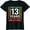 Black, variant on 13 Years Old 13th Birthday Gift Vintage 156 Month T-Shirt