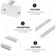 thumbnail image 2 of unbranded Estante Para Toallas De Acero Inoxidable Para Y Cocina Con Montado En Pared Plateado, 2 of 8