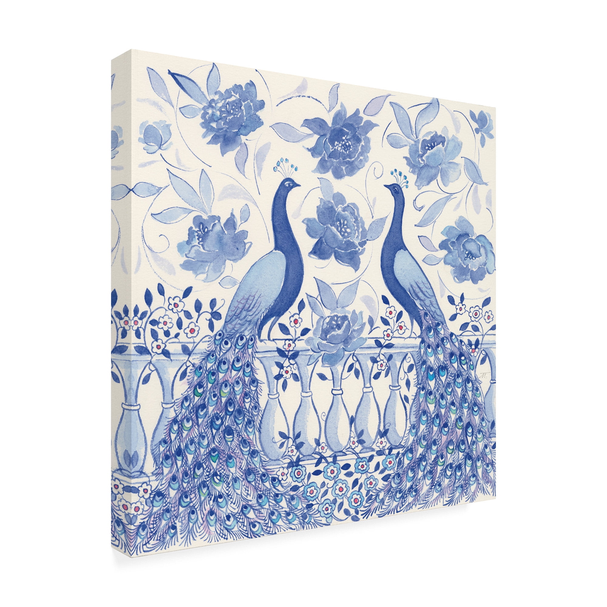 Trademark Fine Art 'Peacock Garden VI' Canvas Art by Miranda Thomas