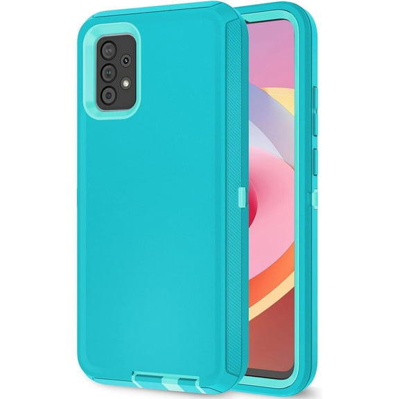 SXWL Hard PC   Shock-Absorbent TPU Rugged Cell Phone Case for Samsung Galaxy A51 5G, Green, New, 1 Count, 1 Pack