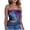 #787-Blue, variant on Warop Women's Sequin Print Bandeau Top, Yoga Sports Bra for Fitness and Daily Casual Wear