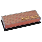 DMT 6-in Diamond Whetstone Fine 600 Grit Knife Sharpener, Red, with Plastic Cover
