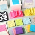 thumbnail image 3 of Casewin 8 Pads Lined Pop up Sticky Notes 3x3 Inch Refills Colored Self Stick Post Notes with Lines in 8 Bright Colors Cute Adhesive Ruled Memo Pads Easy to Clean Removal, 100 Sheets/pad, 3 of 7