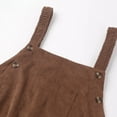 thumbnail image 5 of Lispipm Women Corduroy Casual Jumpsuits Adjustable Maternity Sleeveless Jumpsuit with Front Pocket Spring Overalls Long Pants S Brown, 5 of 8
