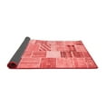 thumbnail image 2 of Ahgly Company Indoor Square Patchwork Red Transitional Area Rugs, 5' Square, 2 of 4