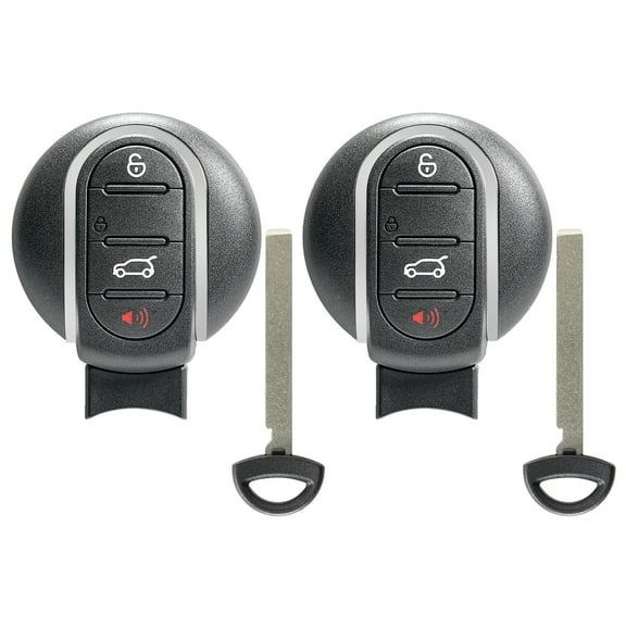 2PCS AutokeyMax Remote For Mini Cooper 2015 - 2019 Smart Remote Key Fob 434MHZ NBGIDGNG1 4 Button