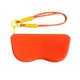 thumbnail image 2 of Funda de gafas de silicona con cremallera y cordón, funda protectora de gafas de sol de bloque de color con paño de limpieza integrado para viajes y transporte diario, 2 of 6