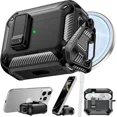thumbnail image 1 of Case for AirPods Pro 3rd Generation with Phone Holder Compatible with Back Magnetic Suction Function Suitable for AirPods Pro 3 Protective Case, 1 of 6