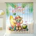 thumbnail image 3 of Poodle Hello Summer with Sunglasses and Surfboard Tropical Vibes Shower Curtain Poodles Dog Lover Gifts Idea Waterproof Bathroom Bathtub Curtain - 00007, 3 of 5