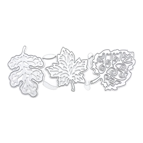Maple Leaf Theme Metal Die Cuts Cutting Dies Cut Stencils for DIY Embossing Paper Leather Scrapbooking Card Making