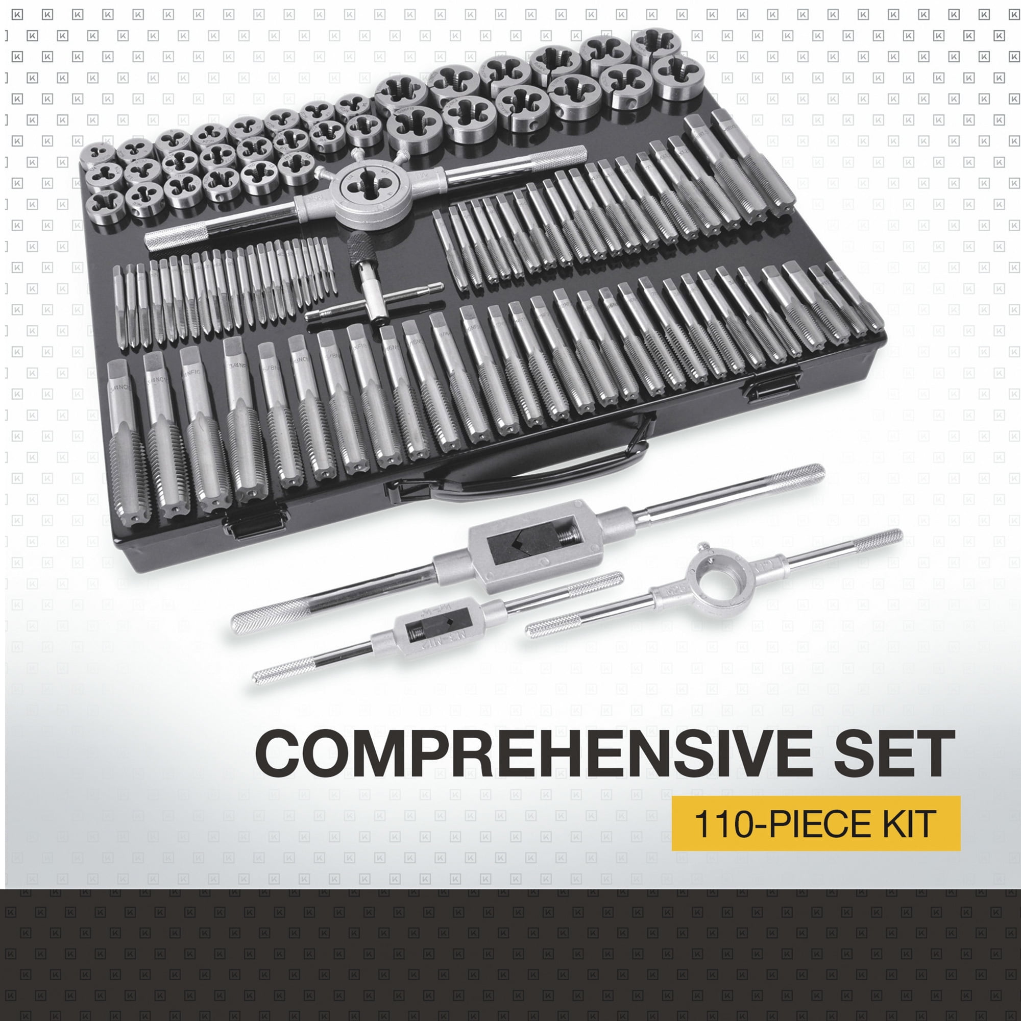 Klutch Tap and Die Set, 110-Pc.