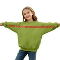 thumbnail image 4 of I Love You This Much Boys Sweatshirt Long Sleeve Fashion Casual Oversized Crewneck Pullover Tops Size 2-3 Years Girls Clothes, 4 of 5