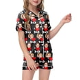 thumbnail image 2 of Luvoko Tween Children DIY Anniversary Print Pajama Set Short Sleeve Button Up Top And Shorts, 2 of 5