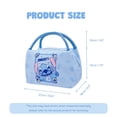thumbnail image 3 of Disney Stitch Gourmet Party Series Lunch Bag Insulated  Bento Bag Blue handbag, 3 of 9