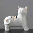 thumbnail image 1 of Estatuilla de gato Perfecl Cerámica Decoración amante Decoración hogar Figurilla de gato, 1 of 7