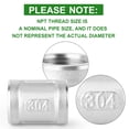 thumbnail image 4 of TAISHER 10PCS 304 Stainless Steel Cast Pipe Fitting, Coupling, 1/4" x 1/4" NPT Female Threaded, 4 of 6